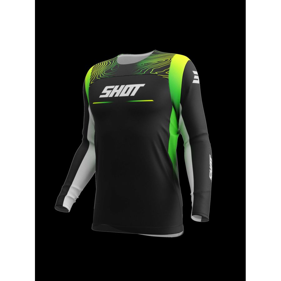 Bluza SHOT CONTACT KID APEX NEON_YELLOW 10-11