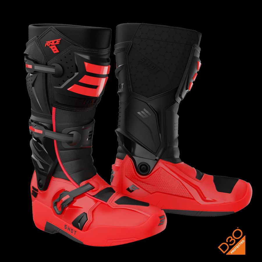 Buty SHOT RACE 8 BLACK_RED 46