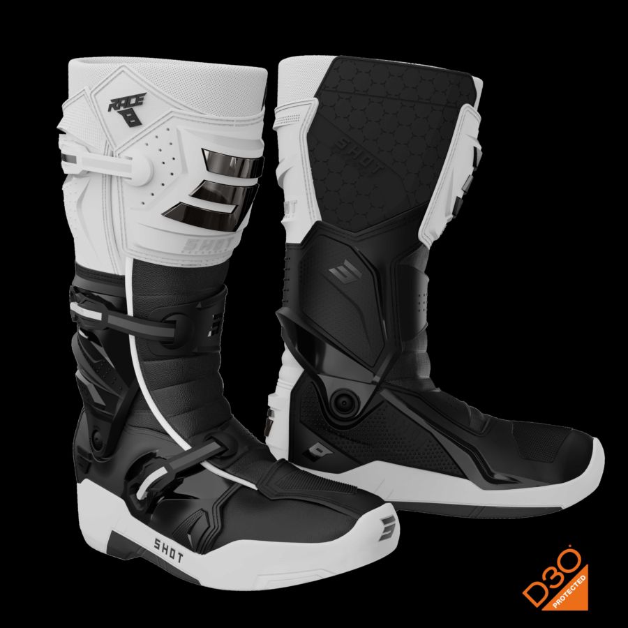 Buty SHOT RACE 8 WHITE_BLACK_CHROME 47