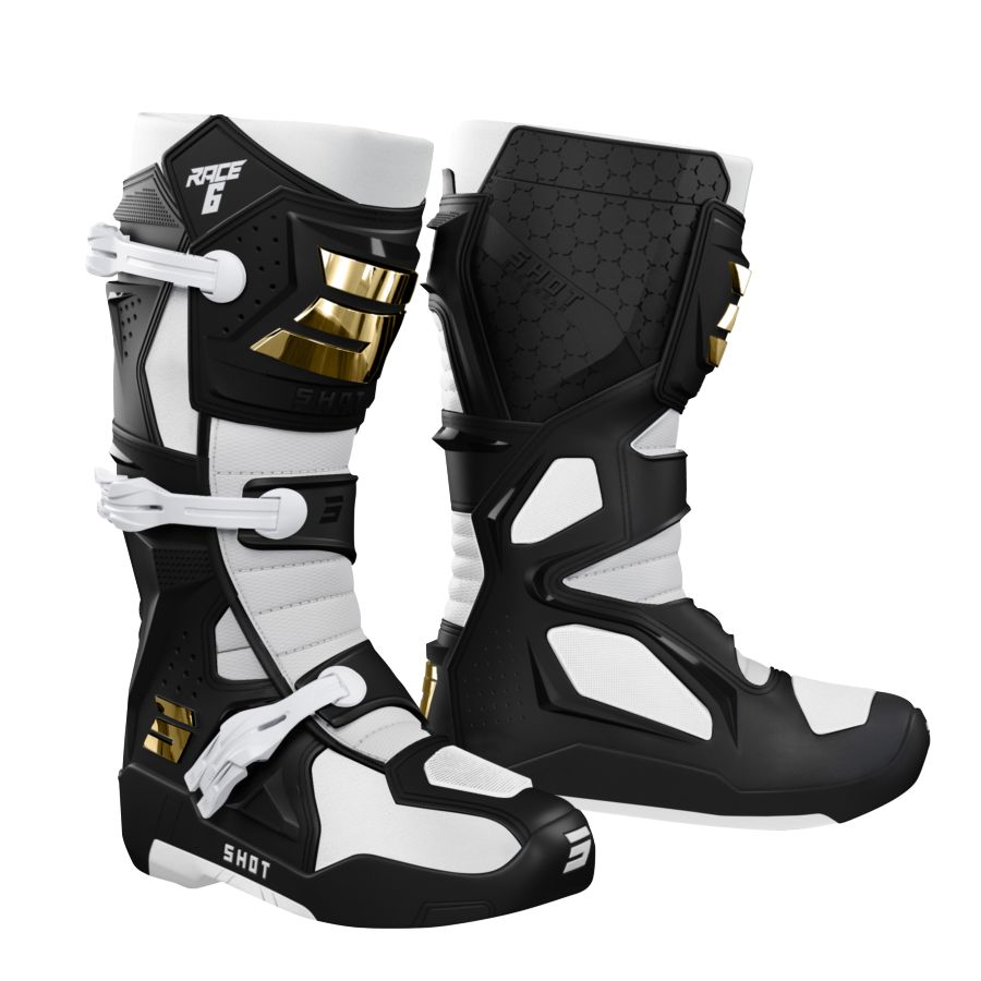 Buty SHOT RACE 6 BLACK_WHITE_GOLD 48