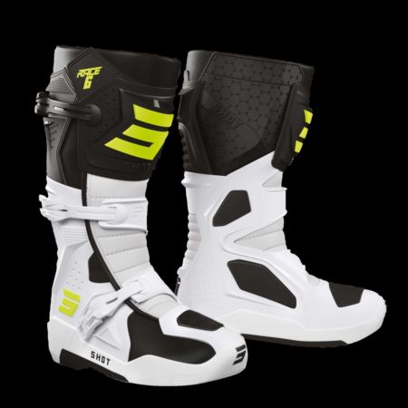 Buty SHOT RACE 6 BLACK_WHITE_NEON_YELLOW 44