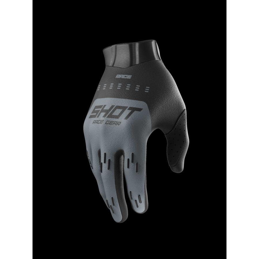 Rękawiczki SHOT RACE EVO BLACK_GREY 11