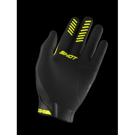 Rękawiczki SHOT RACE KID EVO NEON_YELLOW 4-5