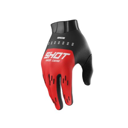 Rękawiczki SHOT RACE KID EVO RED 6-7