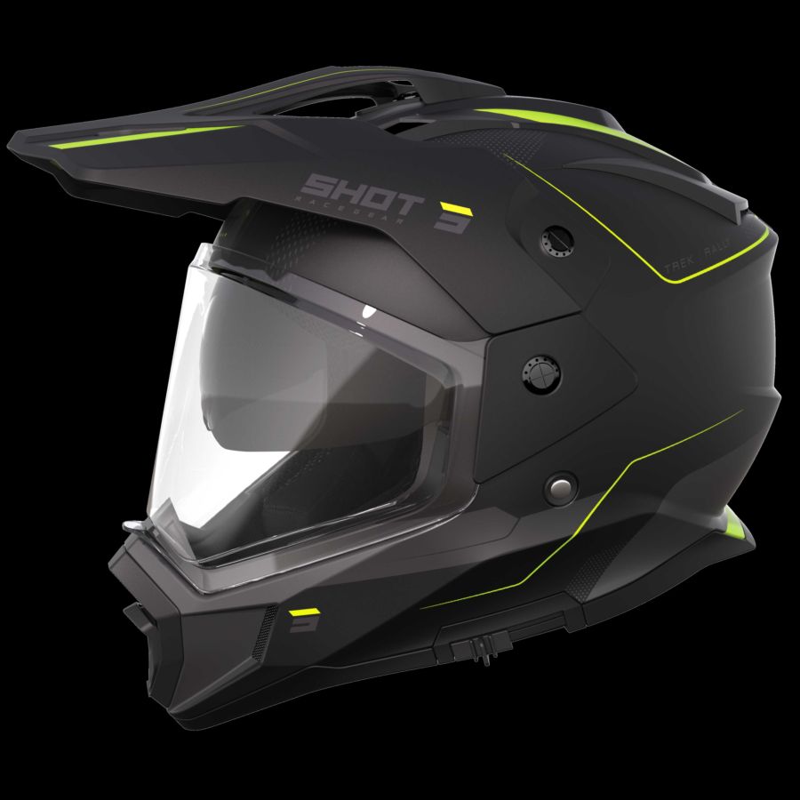 Kask SHOT TREK MAX VISION RALLY BK_NEO_YELL_MATT L
