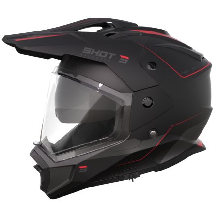 Kask SHOT TREK MAX VISION RALLY BLACK_RED_MATT S