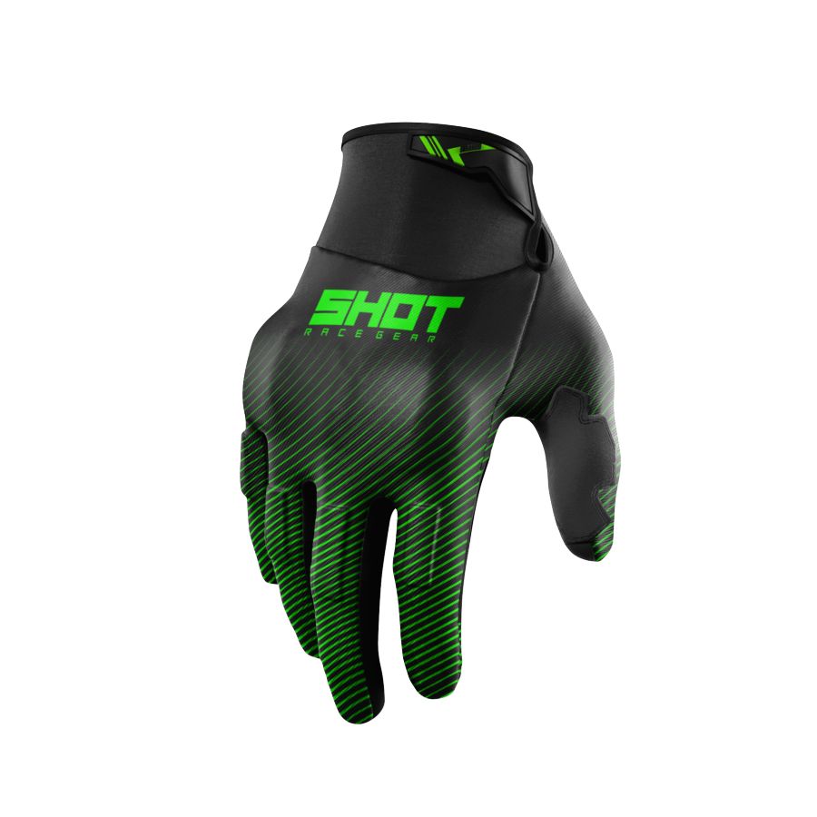 Rękawiczki SHOT DRIFT RIM GREEN 13