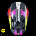 Kask SHOT LITE RACING BLUE_NEON_YELLOW_PEARLY M