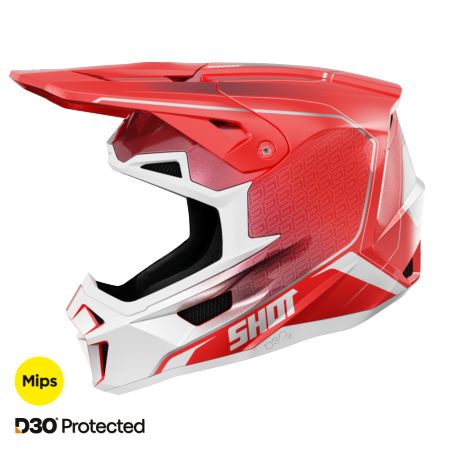 Kask SHOT LITE CHALLENGER RED_PEARLY M