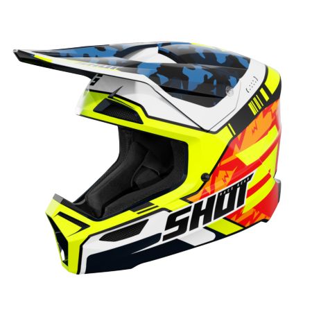 Kask SHOT FURIOUS FLASH BLUE_NEON_YELLOW_GLOSSY XS