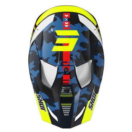 Kask SHOT FURIOUS FLASH BLUE_NEON_YELLOW_GLOSSY M
