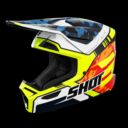 Kask SHOT FURIOUS KID FLASH BL_NEON_YELL_GLOSSY YS