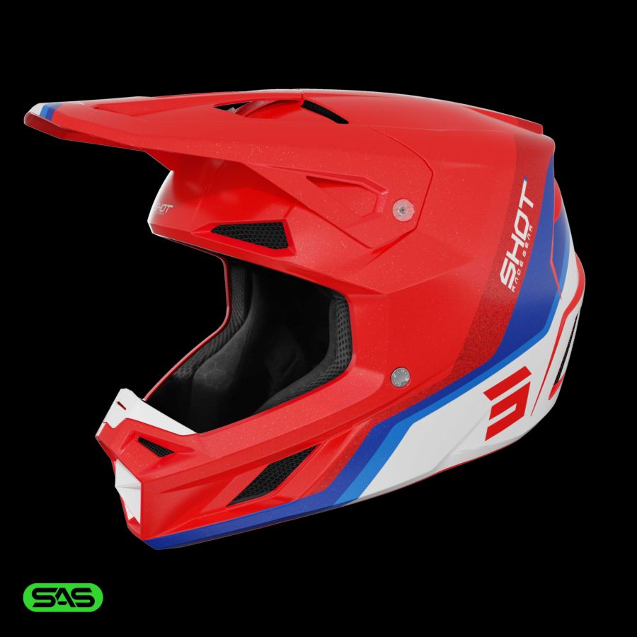 Kask SHOT SPEED ATOMIC RED_PEARLY M