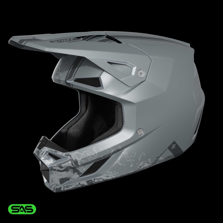 Kask SHOT SPEED BATTLE GREY_MATT XL