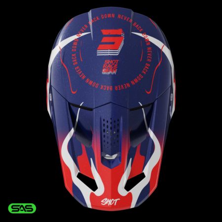 Kask SHOT SPEED BEAST BLUE_RED_PEARLY L