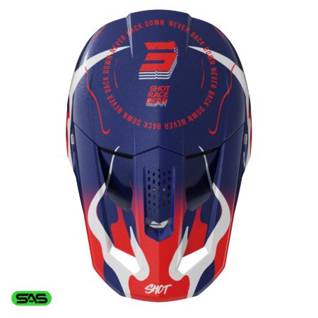 Kask SHOT SPEED BEAST BLUE_RED_PEARLY XL