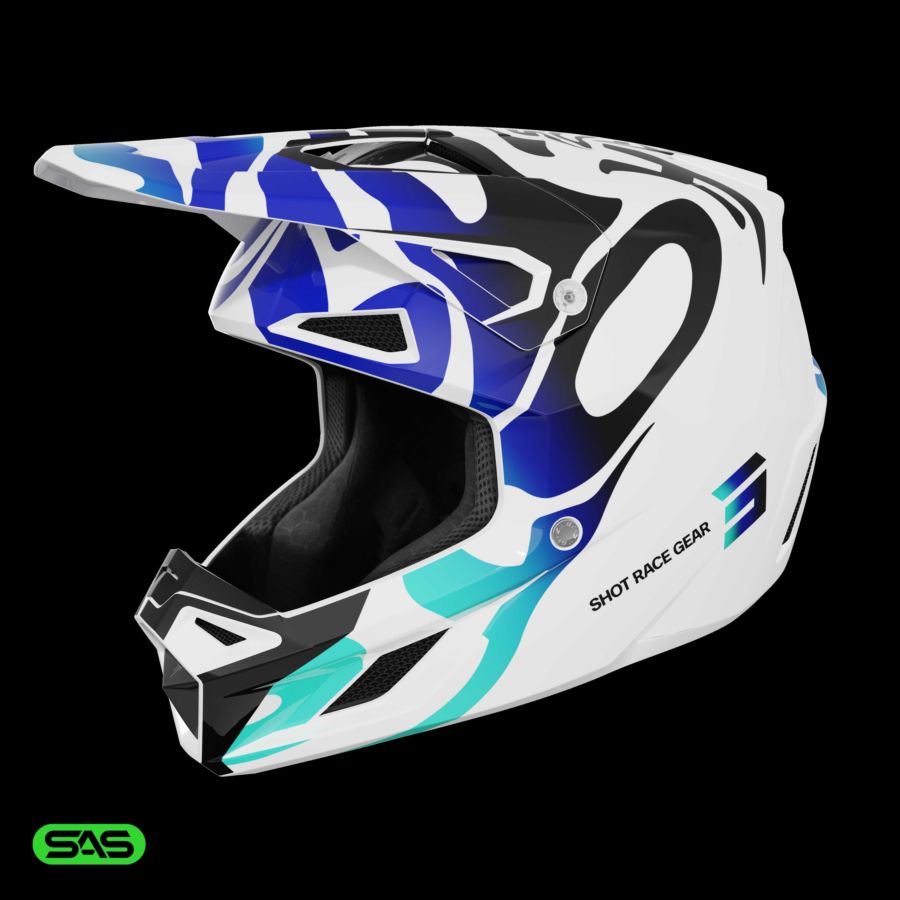 Kask SHOT SPEED GHOST BLUE_GLOSSY M