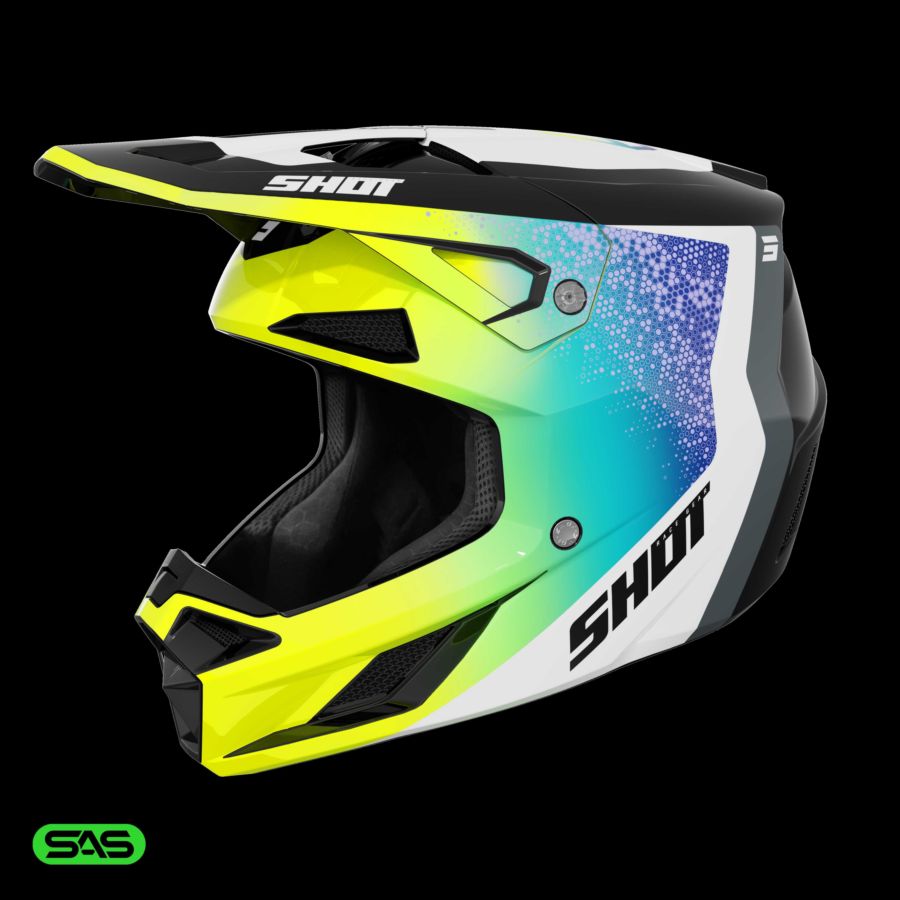 Kask SHOT SPEED HYBRID NEON_YELLOW_GLOSSY S