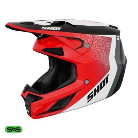 Kask SHOT SPEED HYBRID RED_GLOSSY S