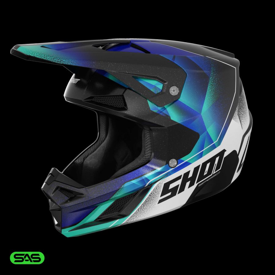 Kask SHOT SPEED OLYMP BLUE_PEARLY M