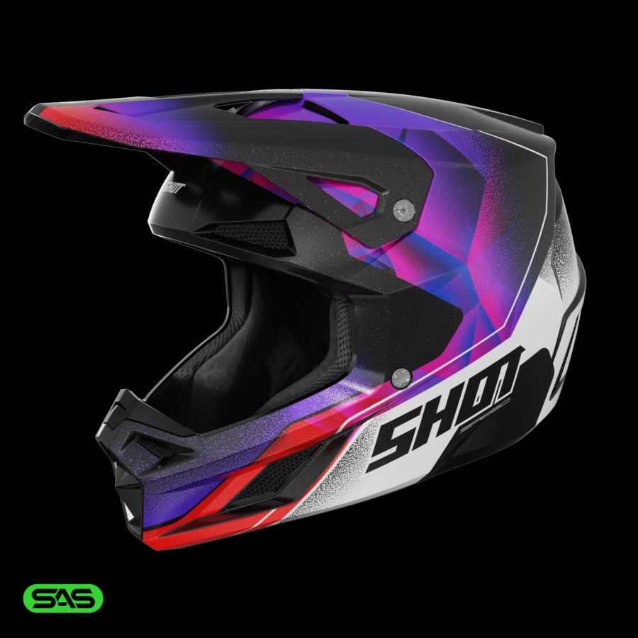 Kask SHOT SPEED OLYMP PURPLE_PEARLY S