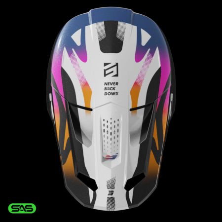 Kask SHOT SPEED WAVE BLACK_WHITE_PEARLY XL