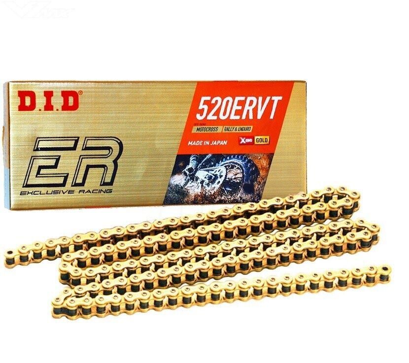 Łańcuch DID 520 ERVT 114 x-ring złoty zapinka