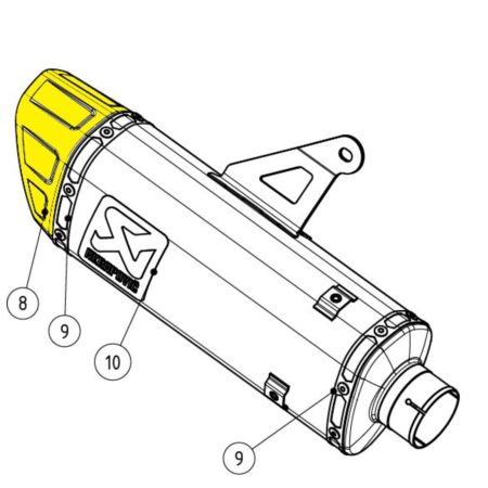 Zaślepka wydechu AKRAPOVIC YAMAHA YZF-R7 ABS