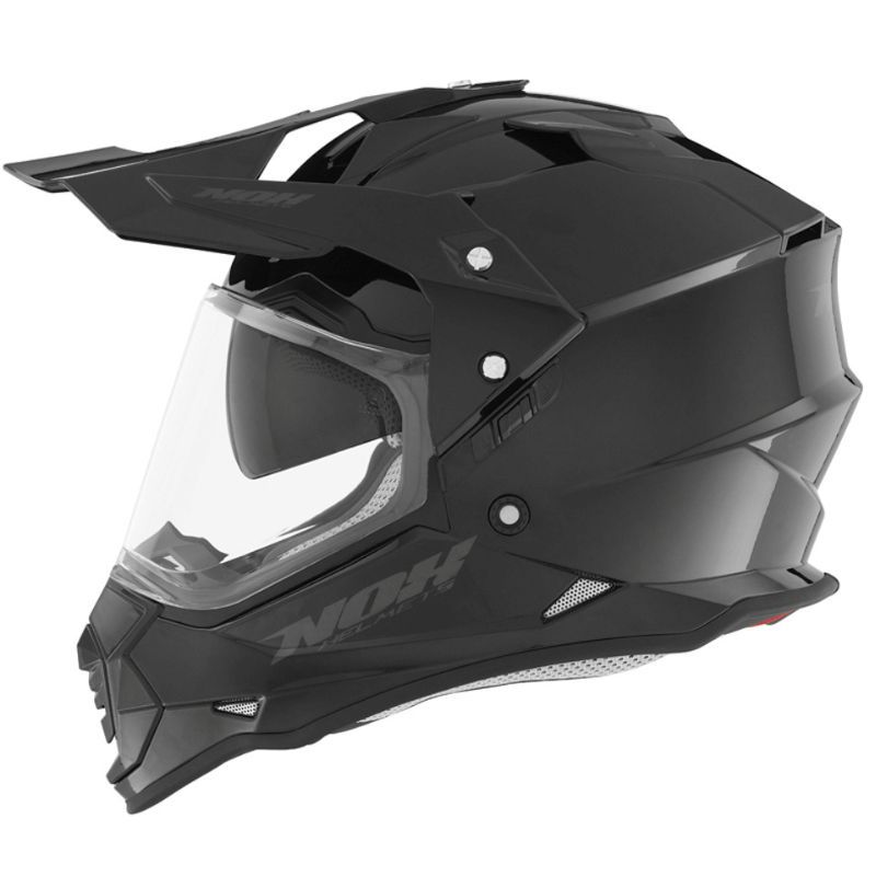 Kask NOX DUOSPORT SOLID czarny połysk S