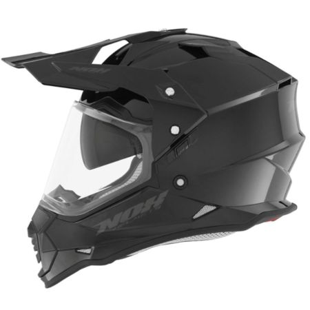 Kask NOX DUOSPORT SOLID czarny połysk S