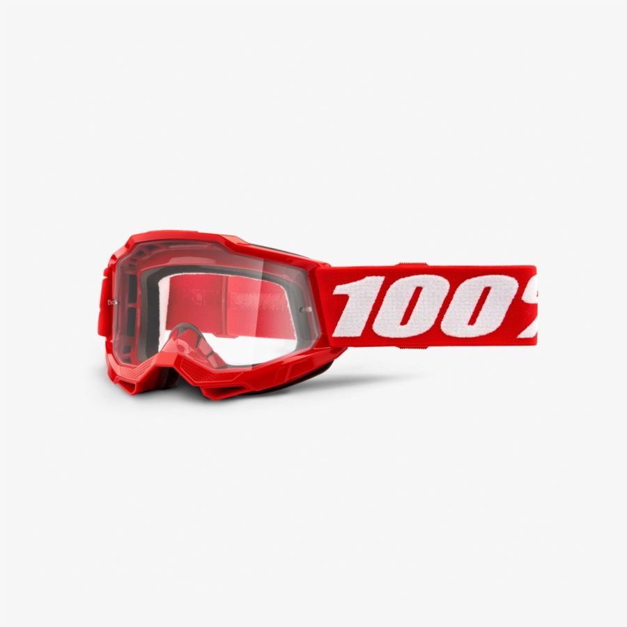 Gogle 100% accuri 2 youth red - clear lens - youth