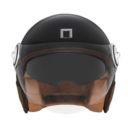 Kask NOX Jet Heritage czarny/brązowy S