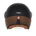 Kask NOX Jet Heritage czarny/brązowy S