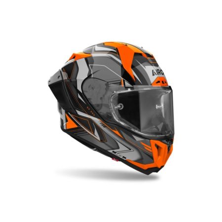 Kask AIROH GP 800 MUST ORANGE GLOSS czarny L