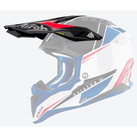Daszek do kasków AIROH AVIATOR 3 push blue/red