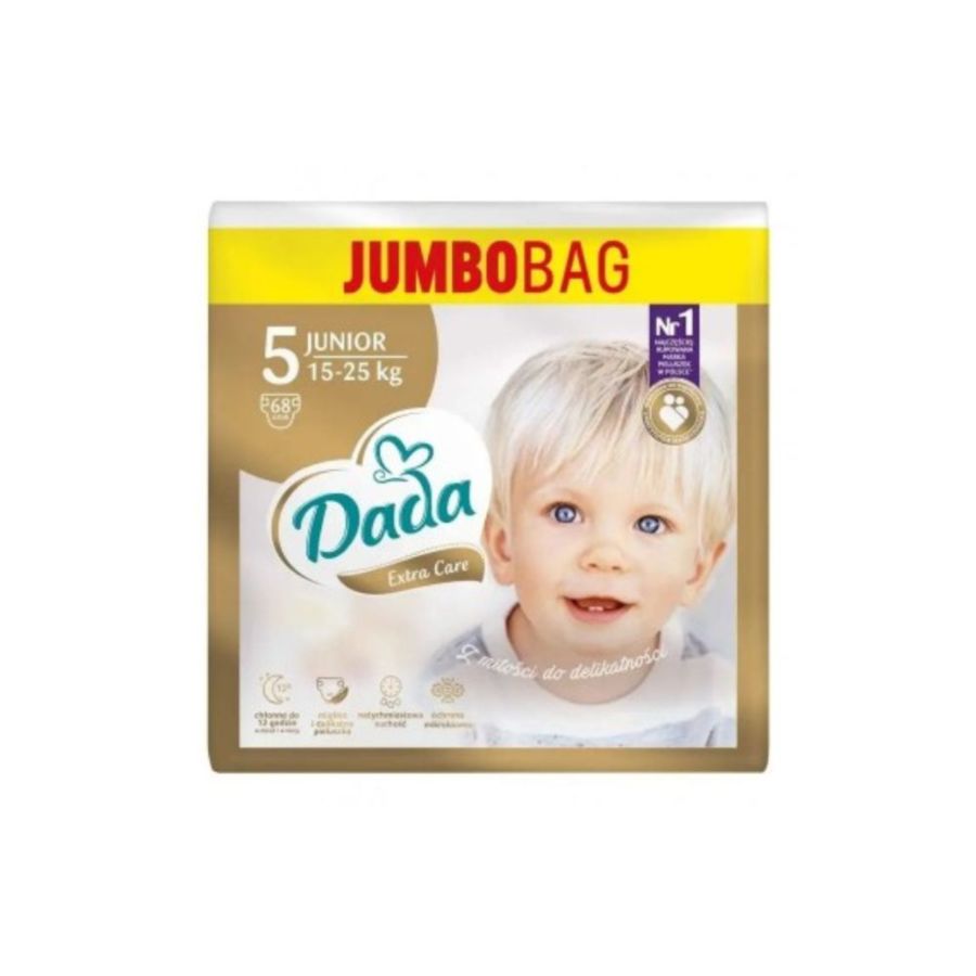 Pieluchy Dada Extra Care 5 JUNIOR 68 szt. 15-25 kg
