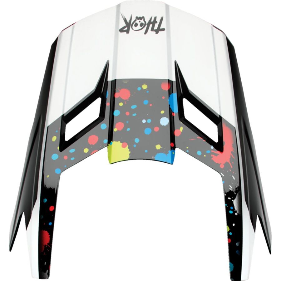 Daszek kasku THOR YOUTH FLEET SPLAT BLACK