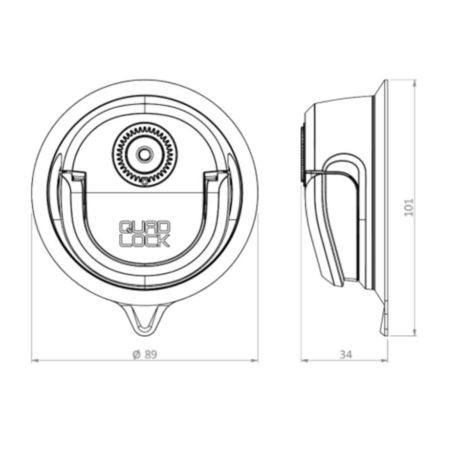 QUAD LOCK Podstawa przyssawka II gat