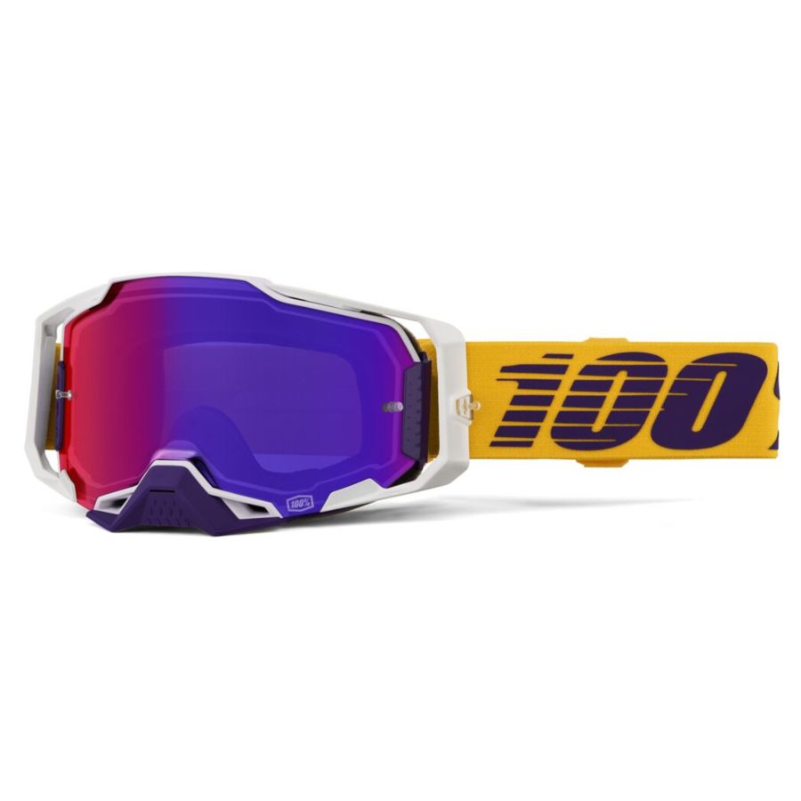 Gogle 100% ARMEGA DIFENBAK WHITE MIRROR PURPLE
