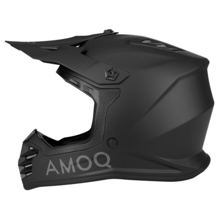 Kask dziecięcy AMOQ METEOR V2 JUNIOR MX BLACKOUT S