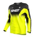 Bluza SHOT DRAW CLASH NEON YELLOW XS