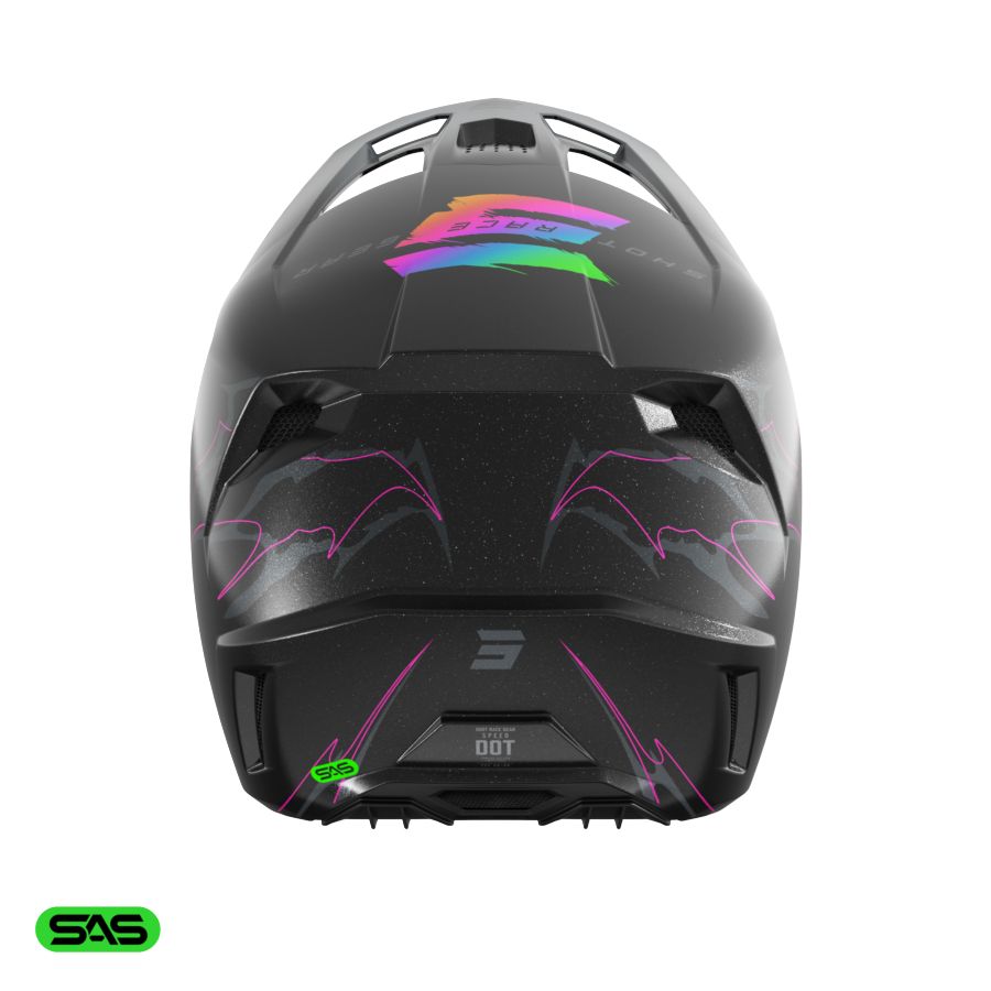 Kask dziecięcy SHOT SPEED KID RAC BLACK PEARLY YS