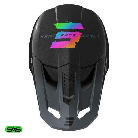 Kask dziecięcy SHOT SPEED KID RAC BLACK PEARLY YS
