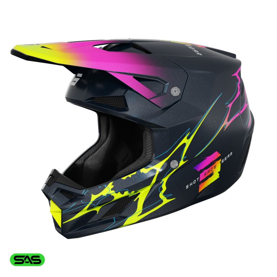 Kask dziecięcy SHOT SPEED KID RAC BLUE PEARLY YS