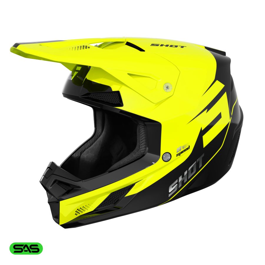 Kask SHOT SPEED S NEON YELLOW GLOSSY XS