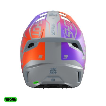 Kask dziecięcy SHOT SPEED KID SIDE PURPLE MATT YS