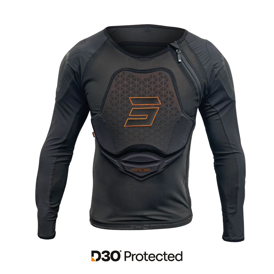 Kamizelka SHOT KAMIZELKA RACE EVO D3O BLACK XS