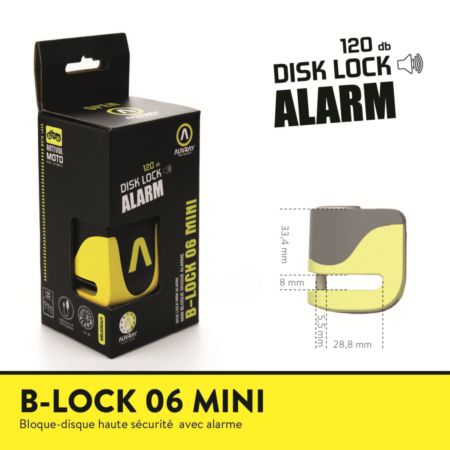 Blokada tarczy AUVRAY B-LOCK 06 YLW/BLK