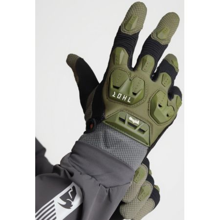 Rękawiczki THOR TERRAIN ARMY/CHARCOAL zielone M
