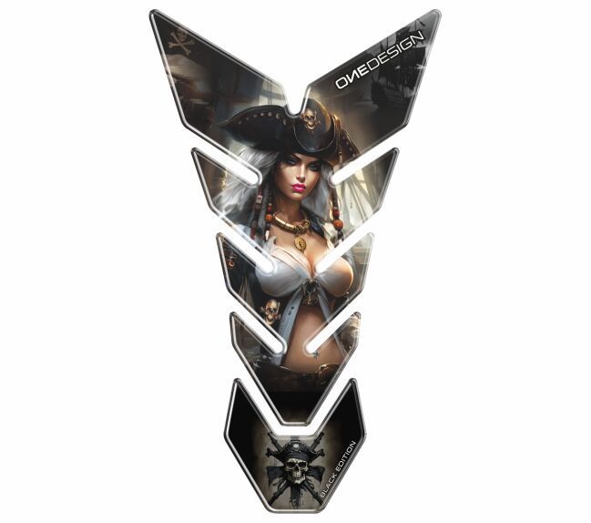 Tankpad ONE DESIGN BLACK EDITION LADY PIRATE